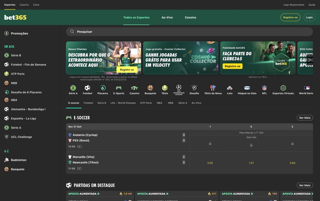 Site oficial da Bet365