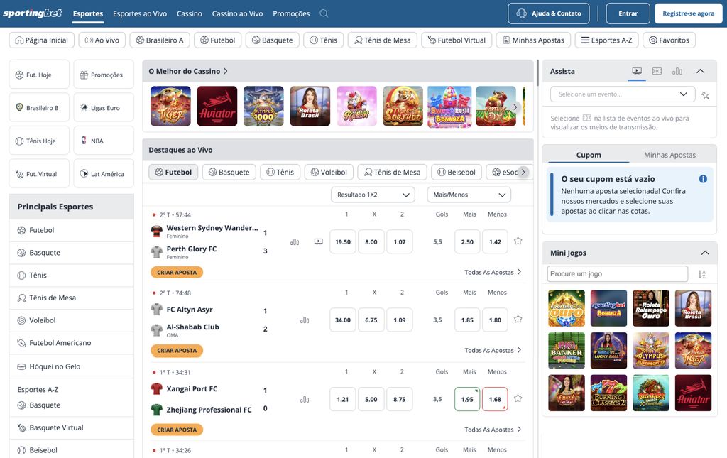 Site oficial da Sportingbet