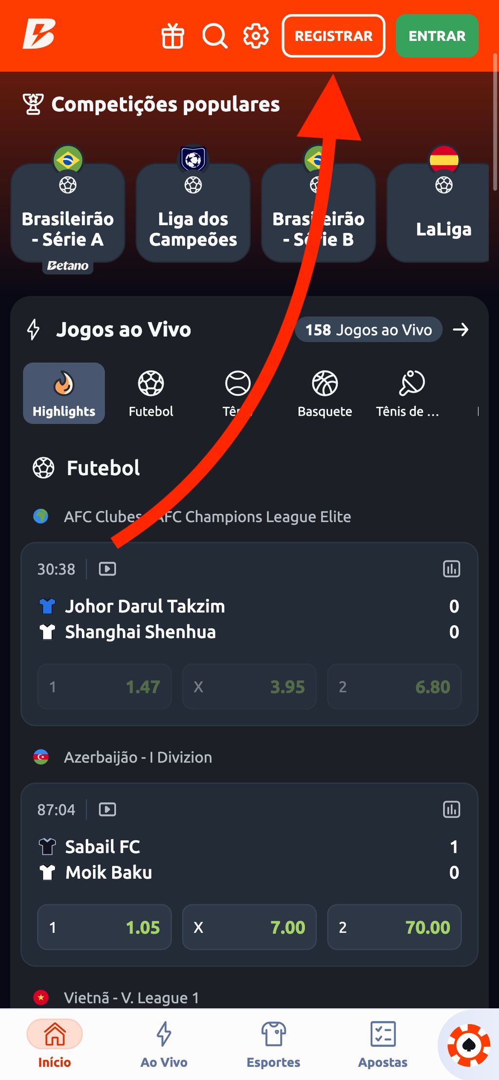 Como se cadastrar no site betano.bet.br
