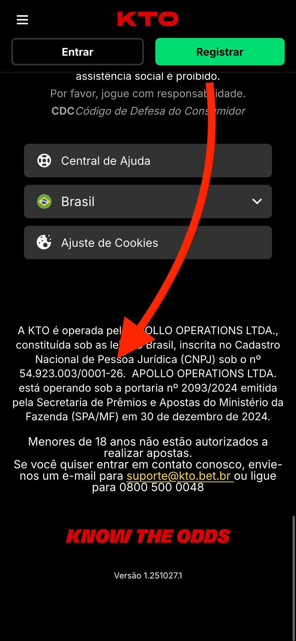 Informações sobre a licença KTO no Brasil