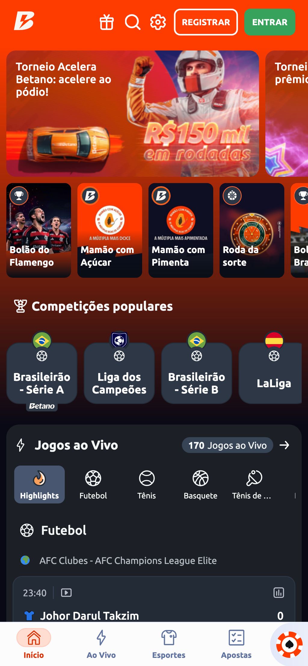 Página inicial Betano.bet.br